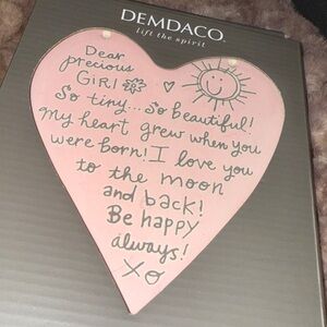 Demdaco Heartfelt Gray and Pink Picture Frame